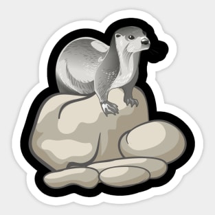 Otter Illustration Sticker